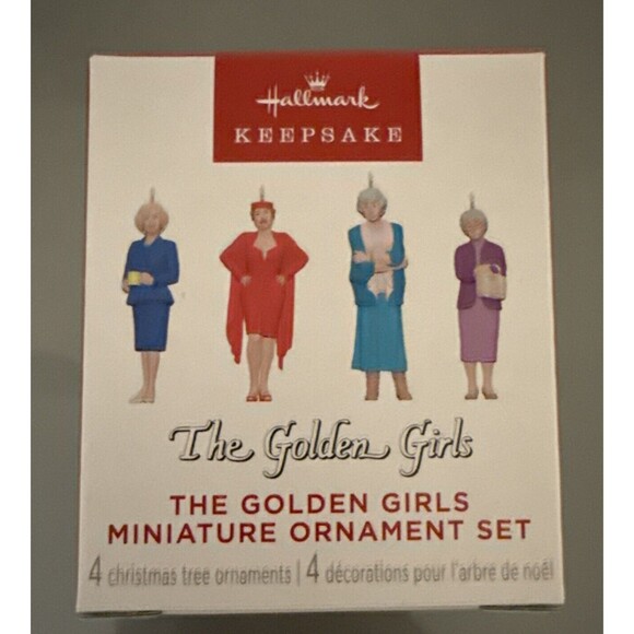 2024 Hallmark Keepsake The Golden Girls Miniature Ornament Set 4 Rose, Dorothy.. - Picture 1 of 4